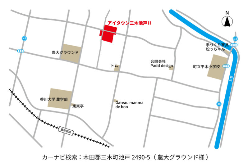 アイタウン三木池戸Ⅱ　地図